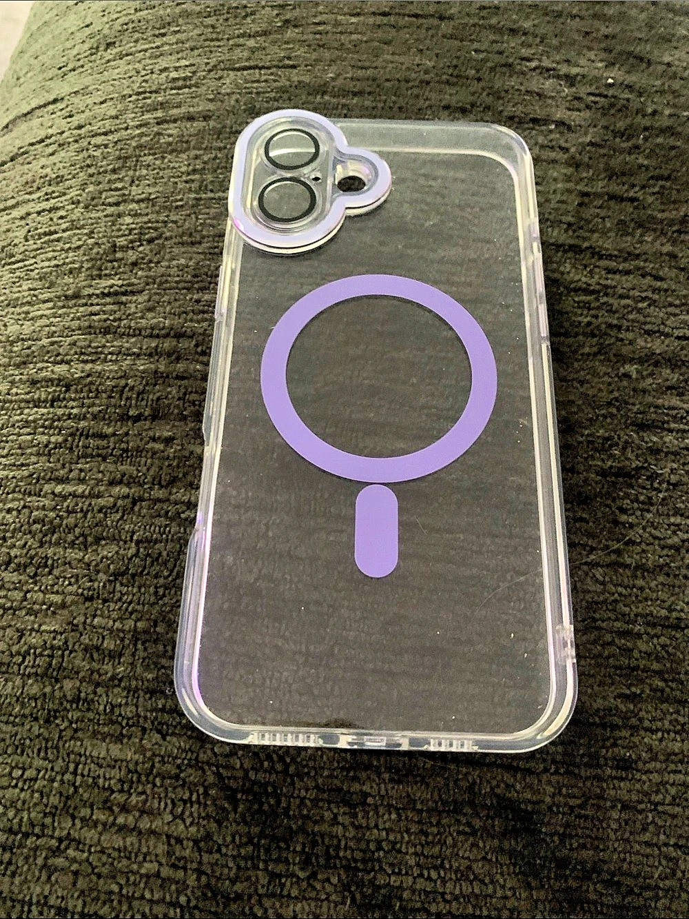 🆕- Clear & Purple MagSafe-Style Phone Case COMPATIBLE WITH IPHONE 16+